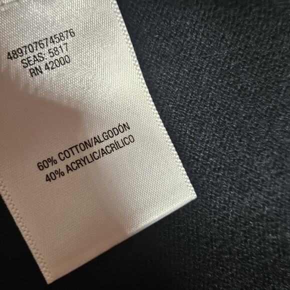 Black Sleeveless Sweater Style Top Size XL - Picture 4 of 4